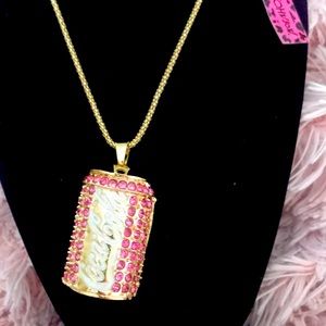 NWT Betsey Johnson Coca Cola Can Necklace